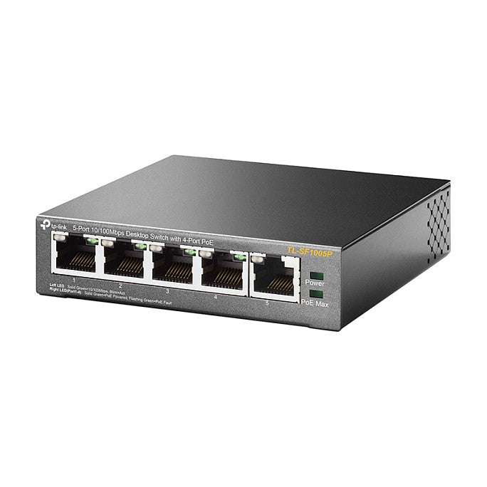 TL-SF1005P 5-Port 10/100Mbps Desktop Switch 5 10/100 Mbit/s RJ45 4 PoE+