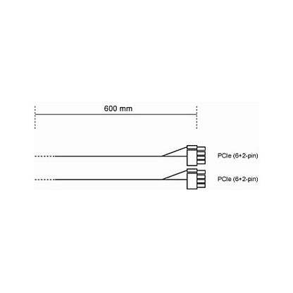 be quiet! CP-6620 - Stromkabel - 8-poliger PCIe Power (6+2)