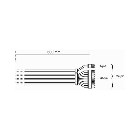 Be Quiet! CB-6620 - Stromkabel - 24-poliges ATX (20+4)