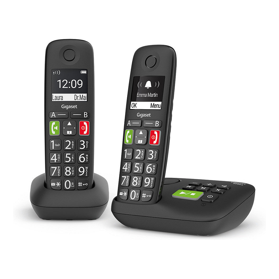 Gigaset E290A Duo - Schnurlostelefon - Anrufbeantworter mit Rufnummernanzeige