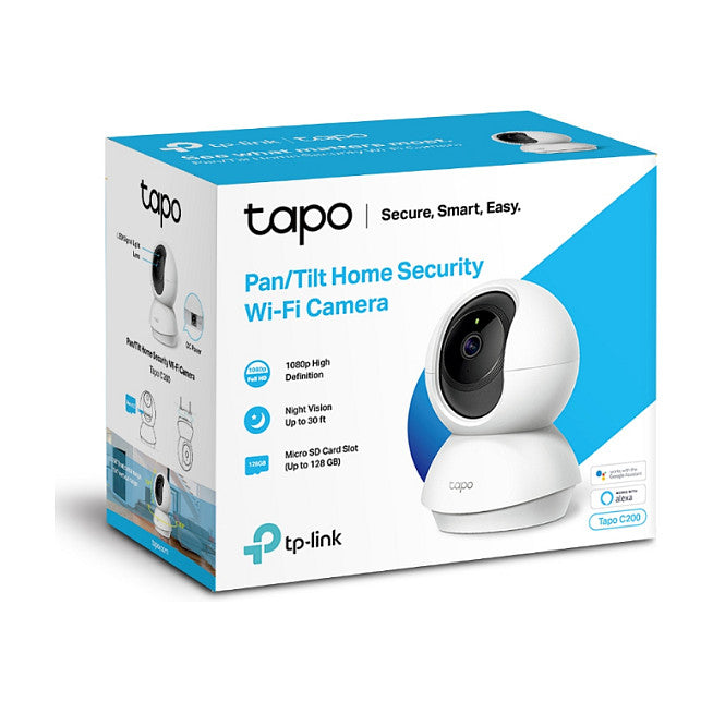 TP-LINK Tapo C200 - WLAN 802.11b/g/n. 1x microSD-Slot (max. 128GB)