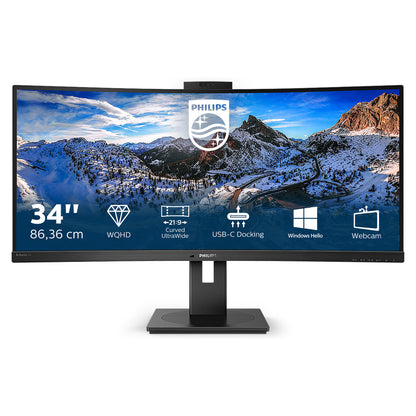 Philips 86.4cm (34.0") 346P1CRH 21:09 HDMI+DP+USB-C VA