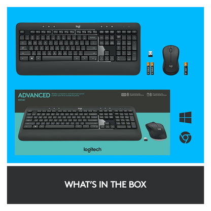 Logitech MK540 Advanced - Tastatur-und-Maus-Set - kabellos - 2.4 GHz - QWERTZ - Deutsch (Schweiz