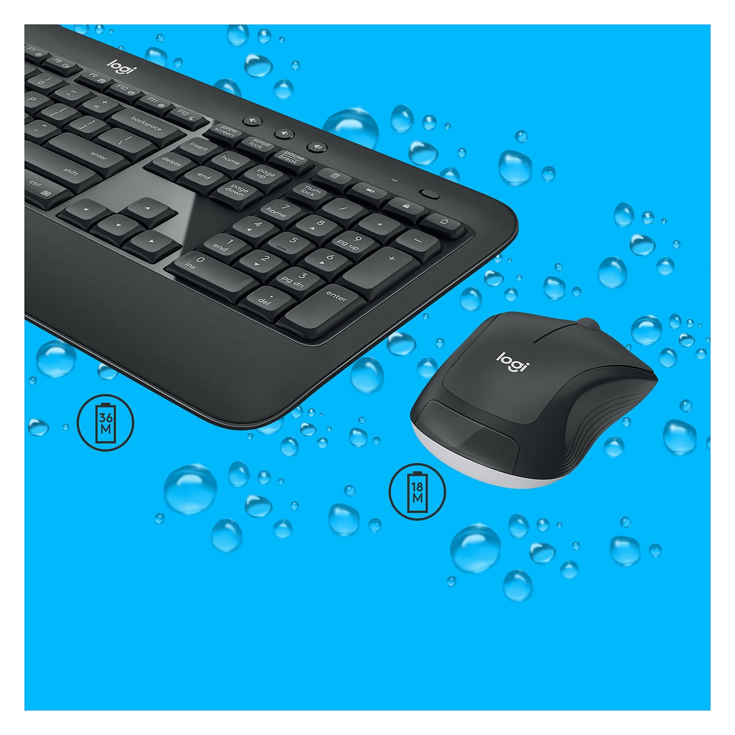 Logitech MK540 Advanced - Tastatur-und-Maus-Set - kabellos - 2.4 GHz - QWERTZ - Deutsch (Schweiz