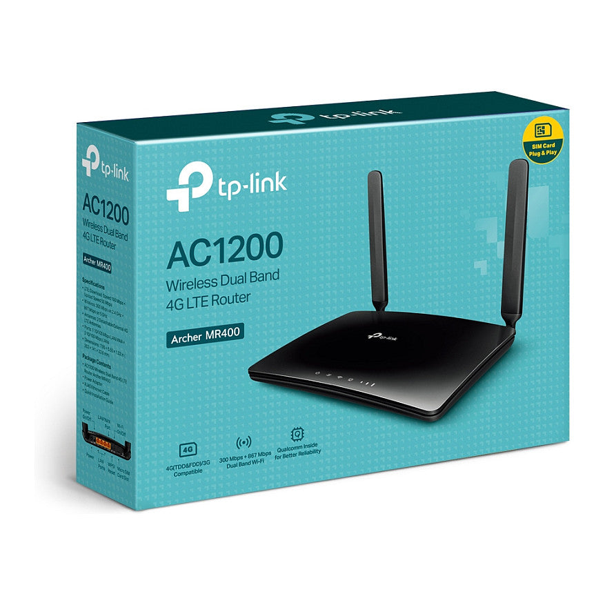 TP-LINK Archer MR400 - AC1200 Wireless Dual Band 4G LTE Router