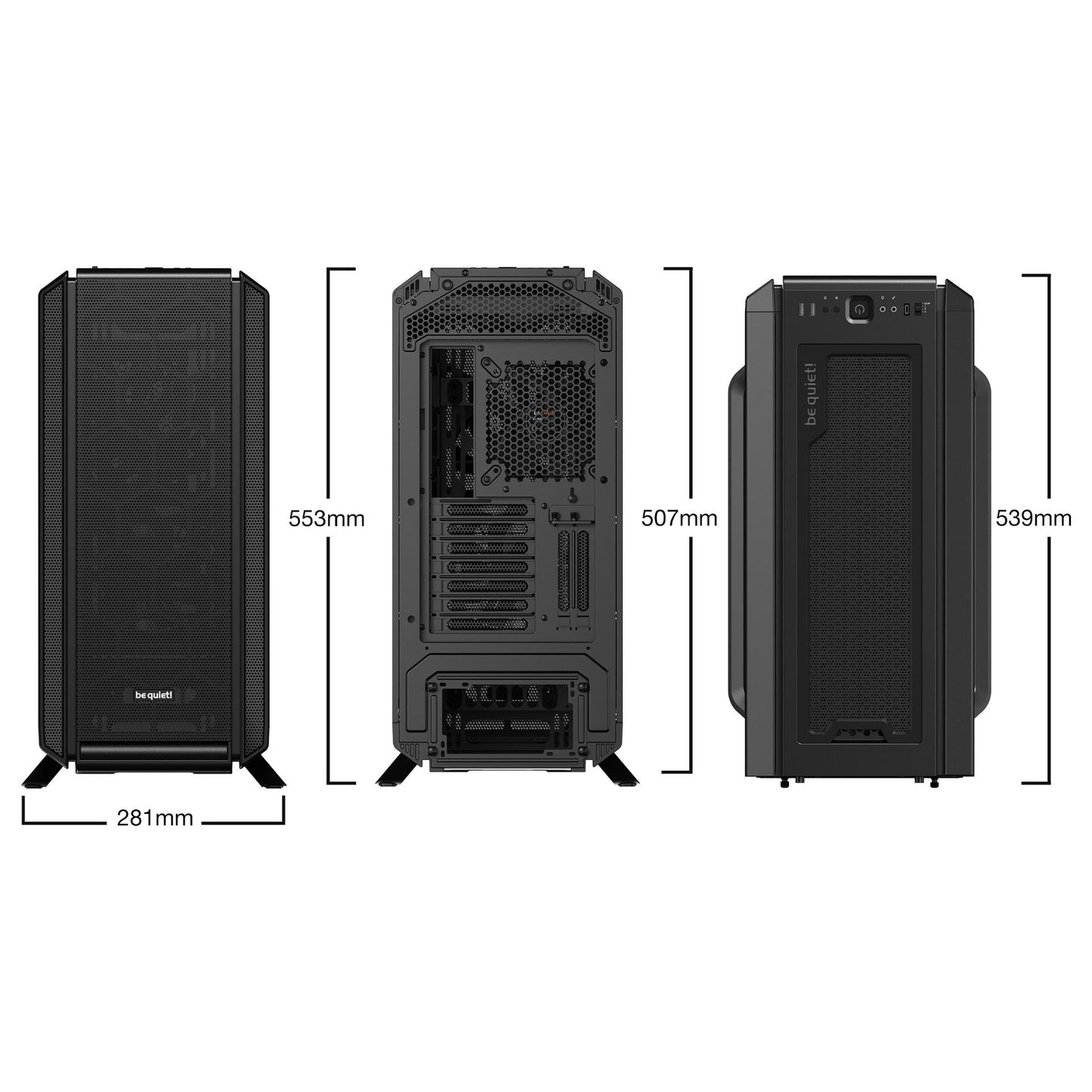 Midi be quiet! SILENT BASE 802 Window Black