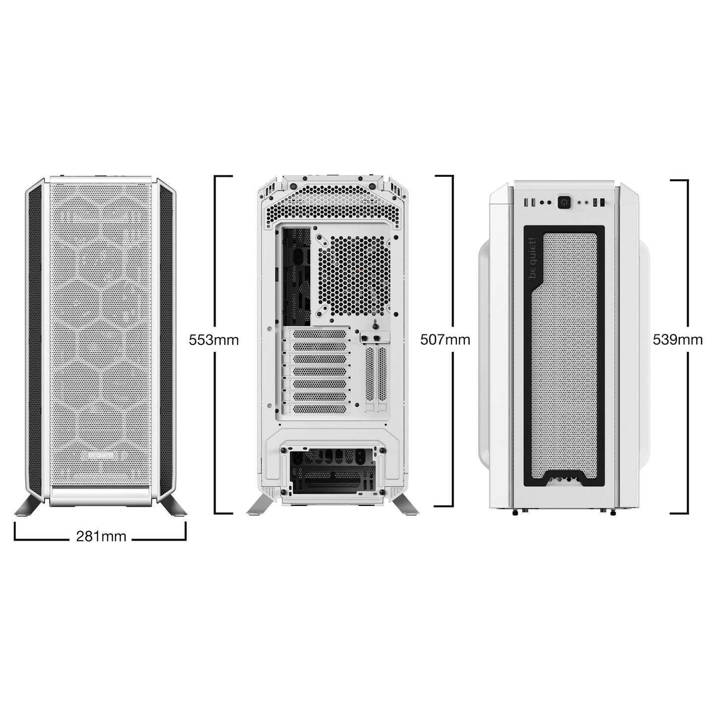 Midi be quiet! SILENT BASE 802 Window white