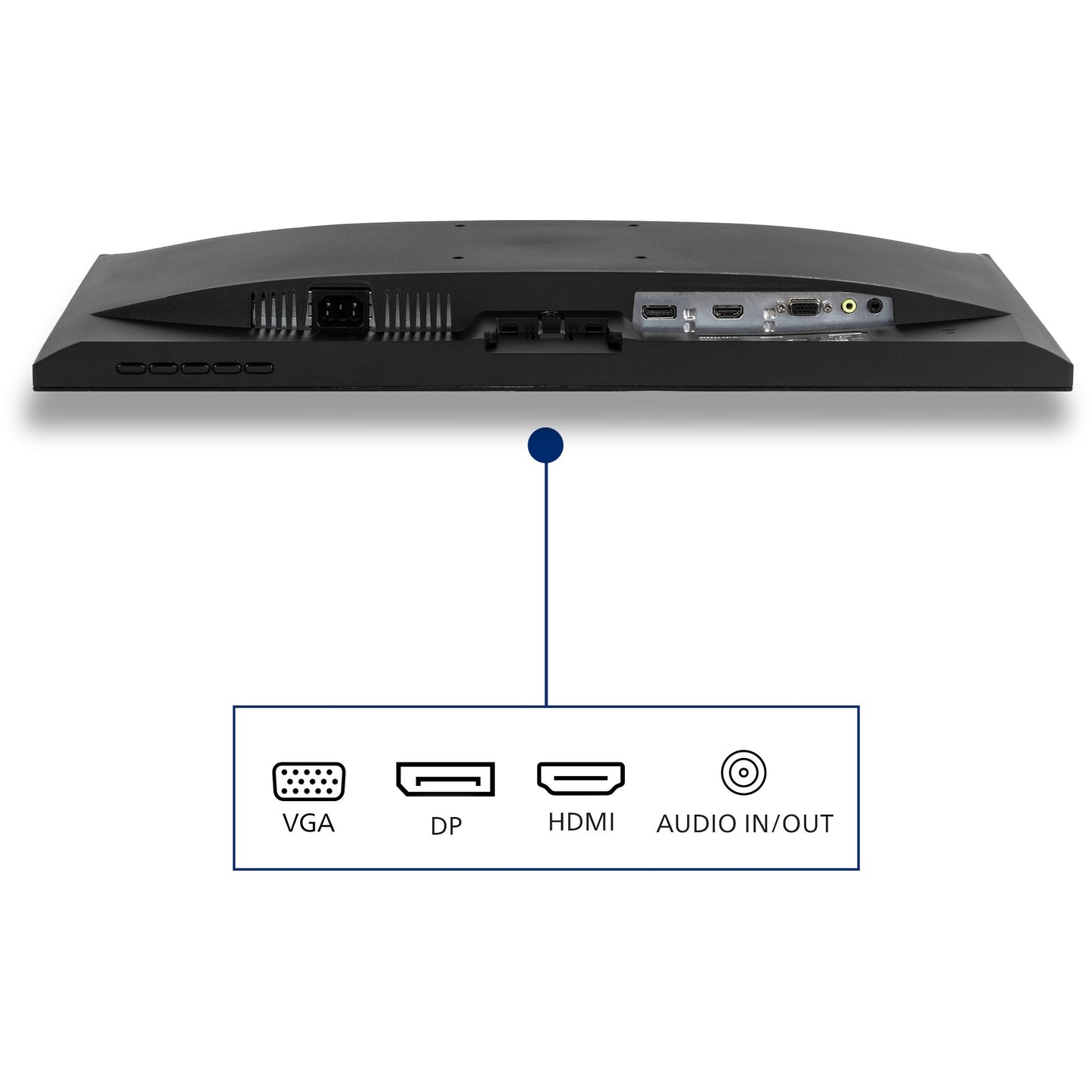 61cm/24'' (1920x1080) Philips V-Line 243V7QJABF 16:9 4ms VGA HDMI DisplayPort VESA Speaker Full HD Black