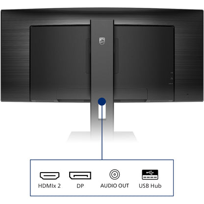 86.4cm/34'' (3440x1440) Philips B-Line 345B1C Curved 5ms 21:9 USB 2xHDMI DisplayPort VESA Speaker WQHD Black