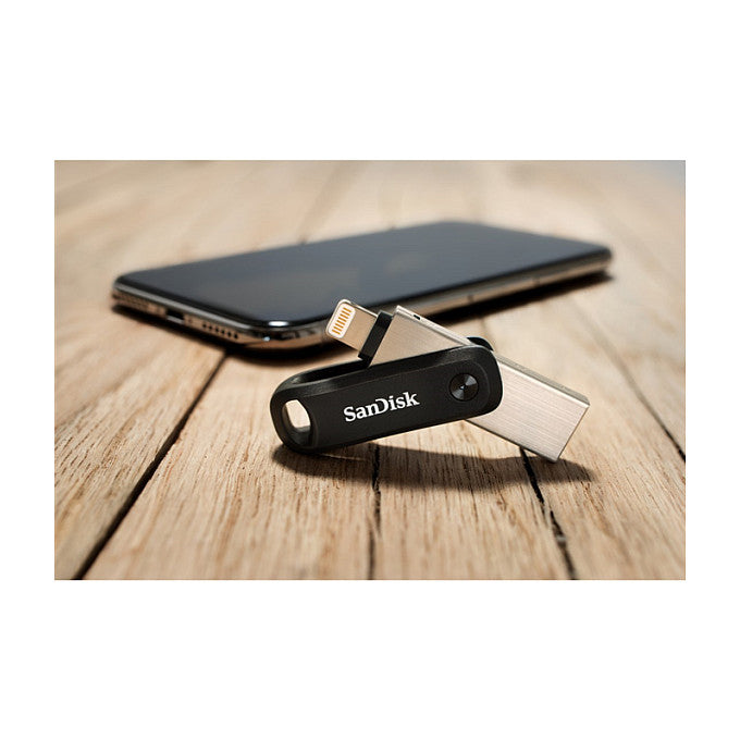 STICK 128GB USB 3.1 Sandisk iXpand Go Apple Lightning black/silver