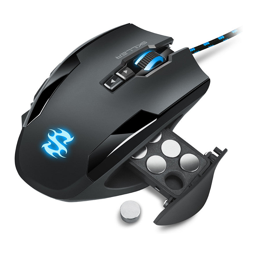 Sharkoon Skiller SGM1 Gaming Mouse kabelgebunden ergonomisch optisch 12 Tasten Black
