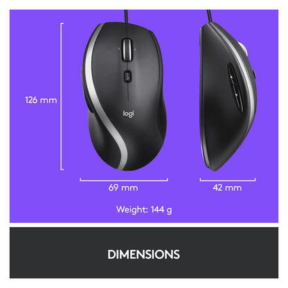 Logitech M500s Corded Mouse Laser