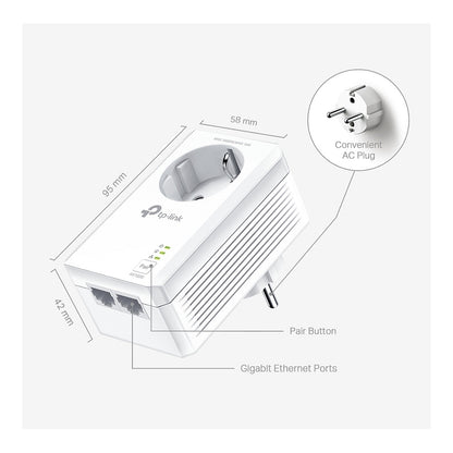 TP-LINK TL-PA7027P KIT - Bridge - Stromnetz (Powerline) 1 Gbps - 2-Port - Kabellos