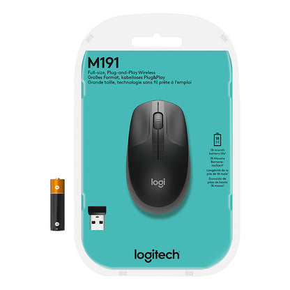 Logitech M190 optisch wireless Black