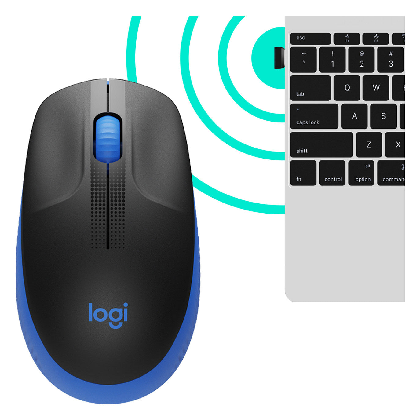 Logitech M190 optisch wireless Blue