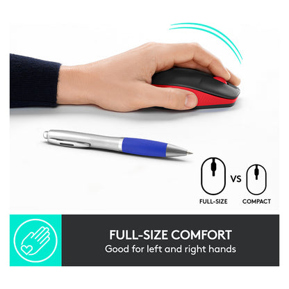 Logitech M190 optisch wireless Red