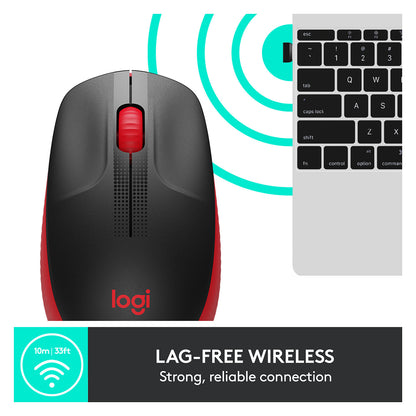 Logitech M190 optisch wireless Red