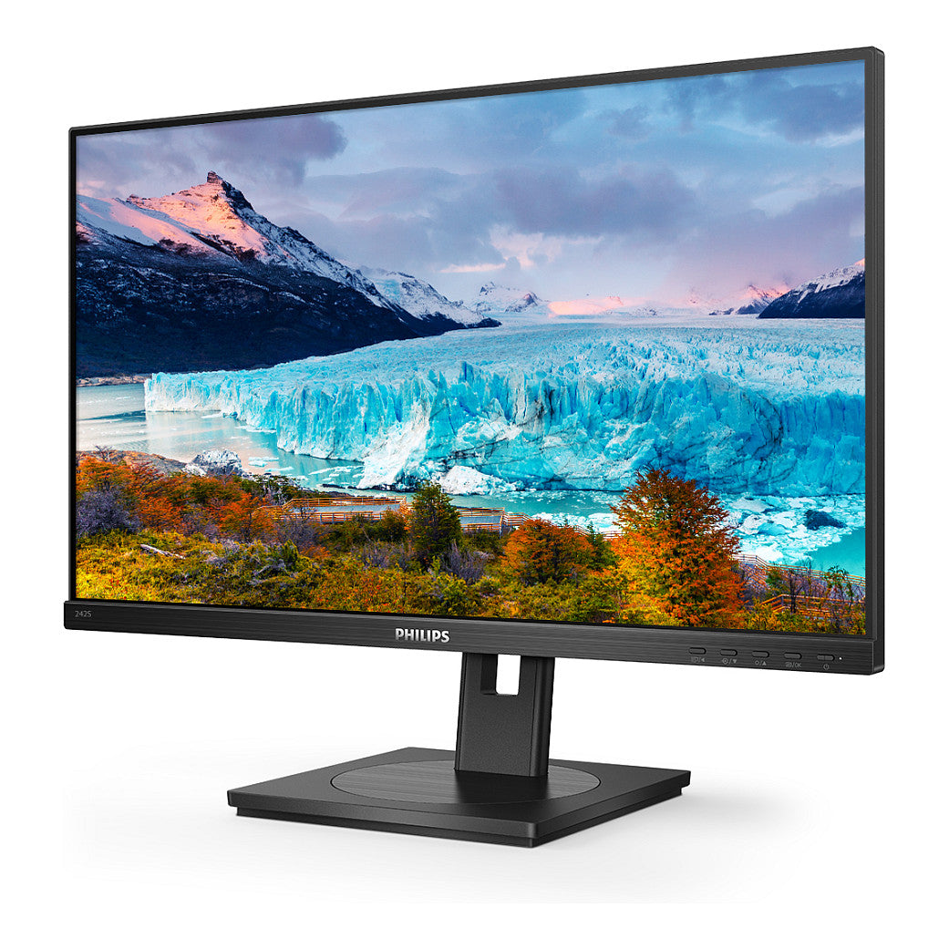 61cm/24'' (1920x1080) Philips S-Line 242S1AE 16:9 4ms HDMI DVI VGA DisplayPort VESA Pivot Speaker Full HD Black