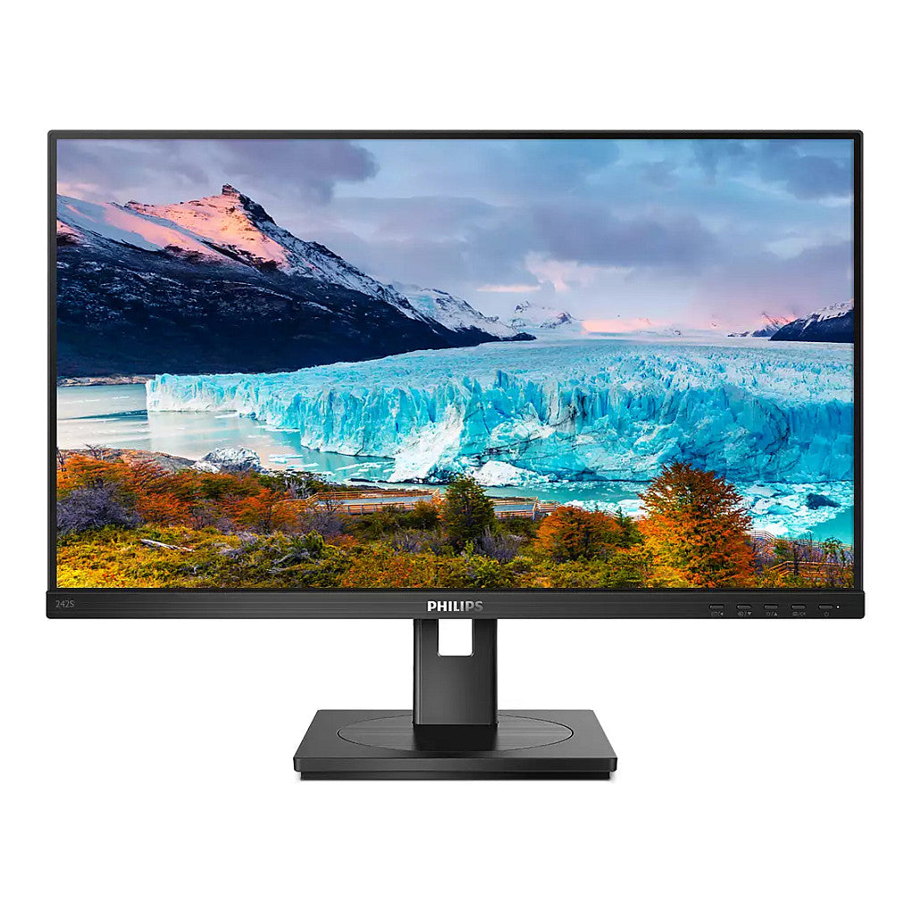 61cm/24'' (1920x1080) Philips S-Line 242S1AE 16:9 4ms HDMI DVI VGA DisplayPort VESA Pivot Speaker Full HD Black