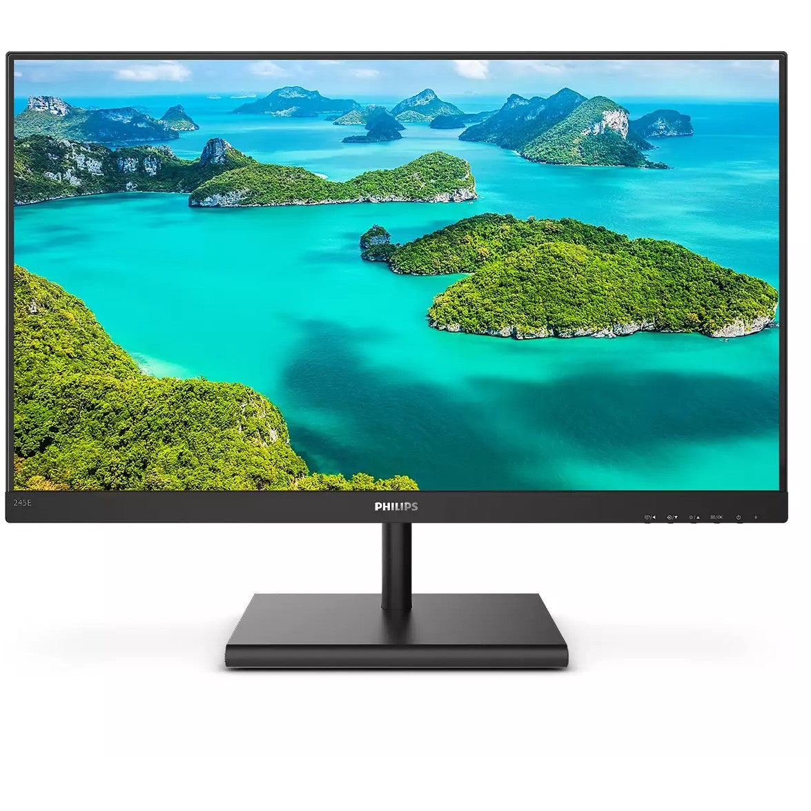 61cm/24" (2560x1440) Philips E-line 245E1S 16:9 QHD IPS 4ms 75Hz HDMI VGA DP Black