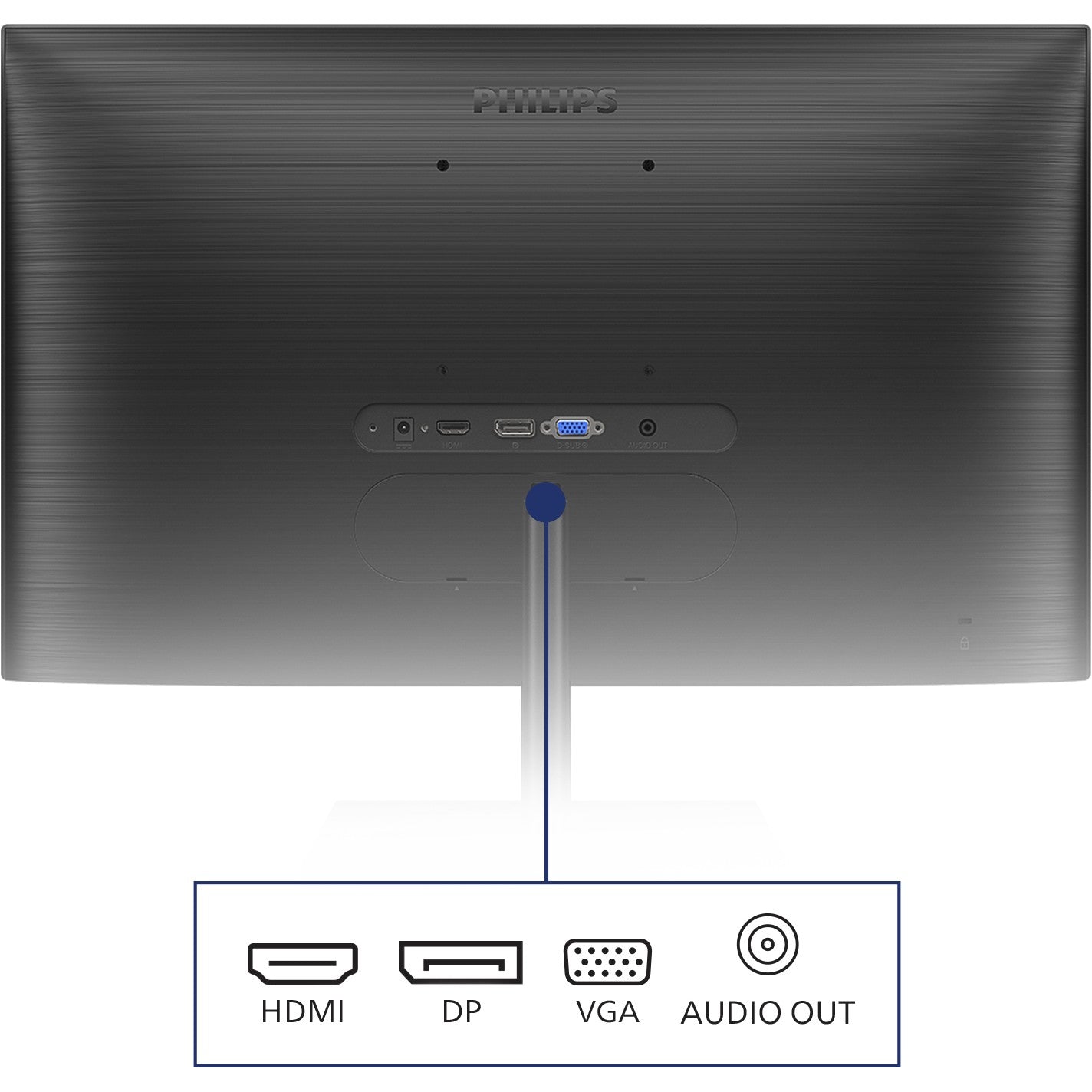 61cm/24" (2560x1440) Philips E-line 245E1S 16:9 QHD IPS 4ms 75Hz HDMI VGA DP Black