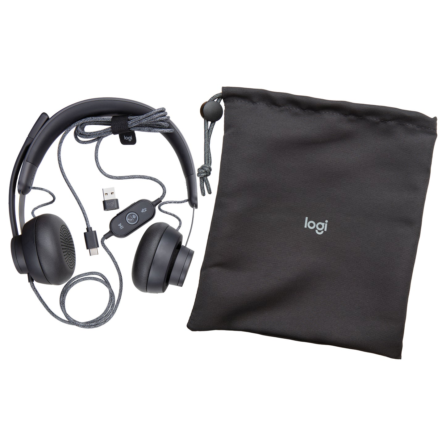 Logitech Headset Zone Wired MSFT Teams on Ear kanbelgebunden USB-C Gray