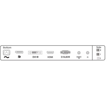 61cm/24'' (1920x1080) Philips B-Line 241B8QJEB 16:9 FHD IPS 5ms 75Hz HDMI DVI VGA DP Speaker Black