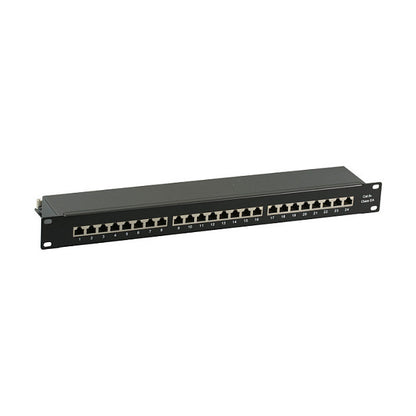 EFB Elektronik EFB-Elektronik - Patch Panel - Rack montierbar - RJ-45 X 24 - Schwarz, RAL 9005 - 1U - 48.3 cm (19")