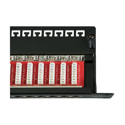 EFB Elektronik EFB-Elektronik - Patch Panel - Rack montierbar - RJ-45 X 24 - Schwarz, RAL 9005 - 1U - 48.3 cm (19")