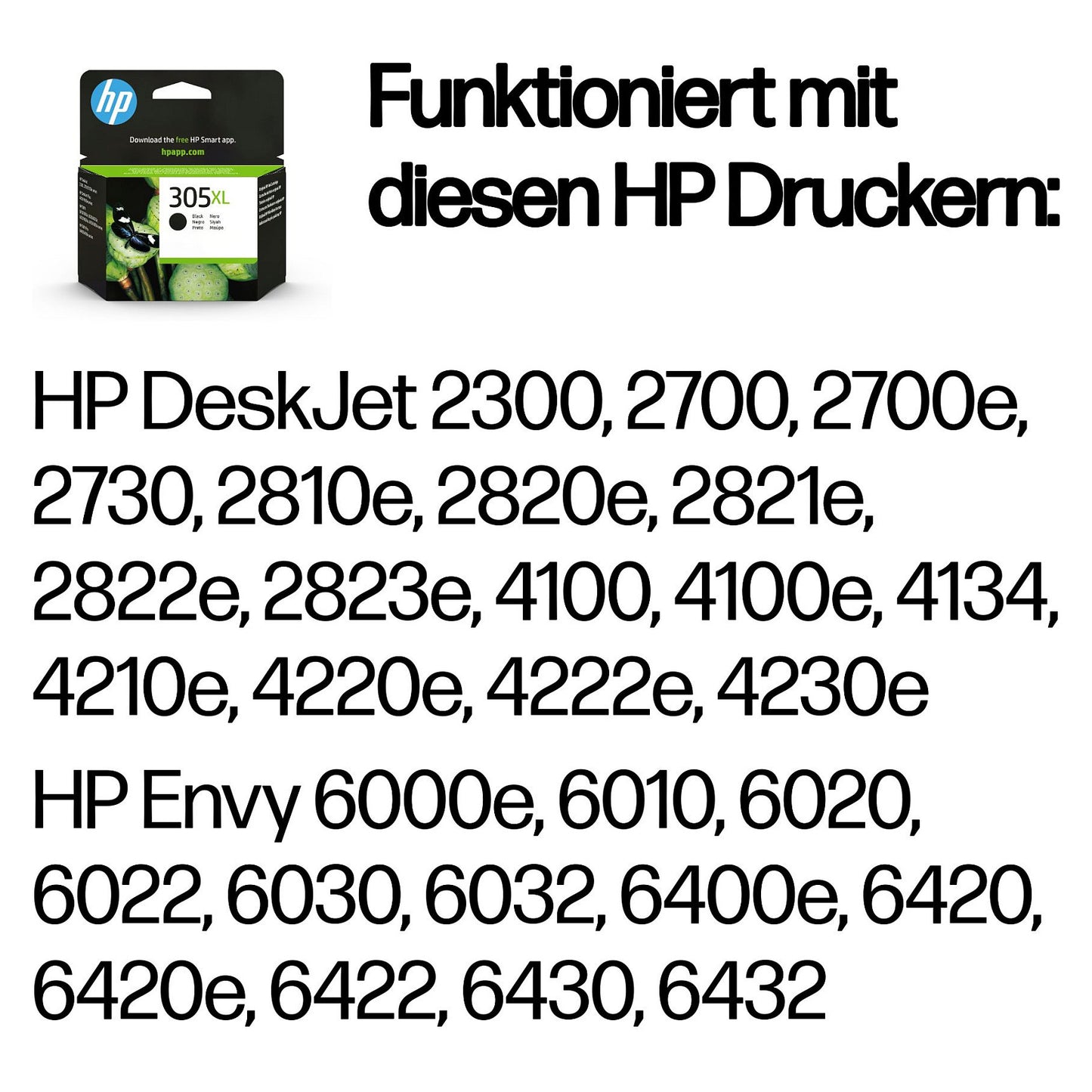 HP Tinte 305XL 3YM62AE Schwarz