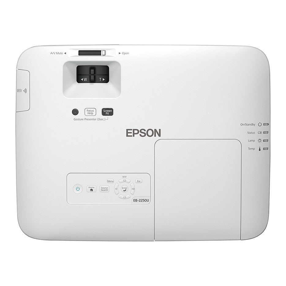 (1920x1200) Epson EB-2250U 16:10 5000-Lumen USB VGA HDMI White