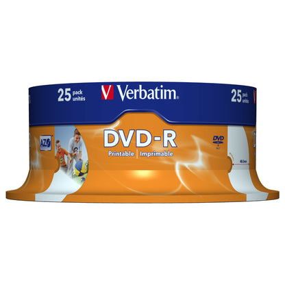 1x25 Verbatim DVD-R 4,7GB 16x Speed, wide printable
