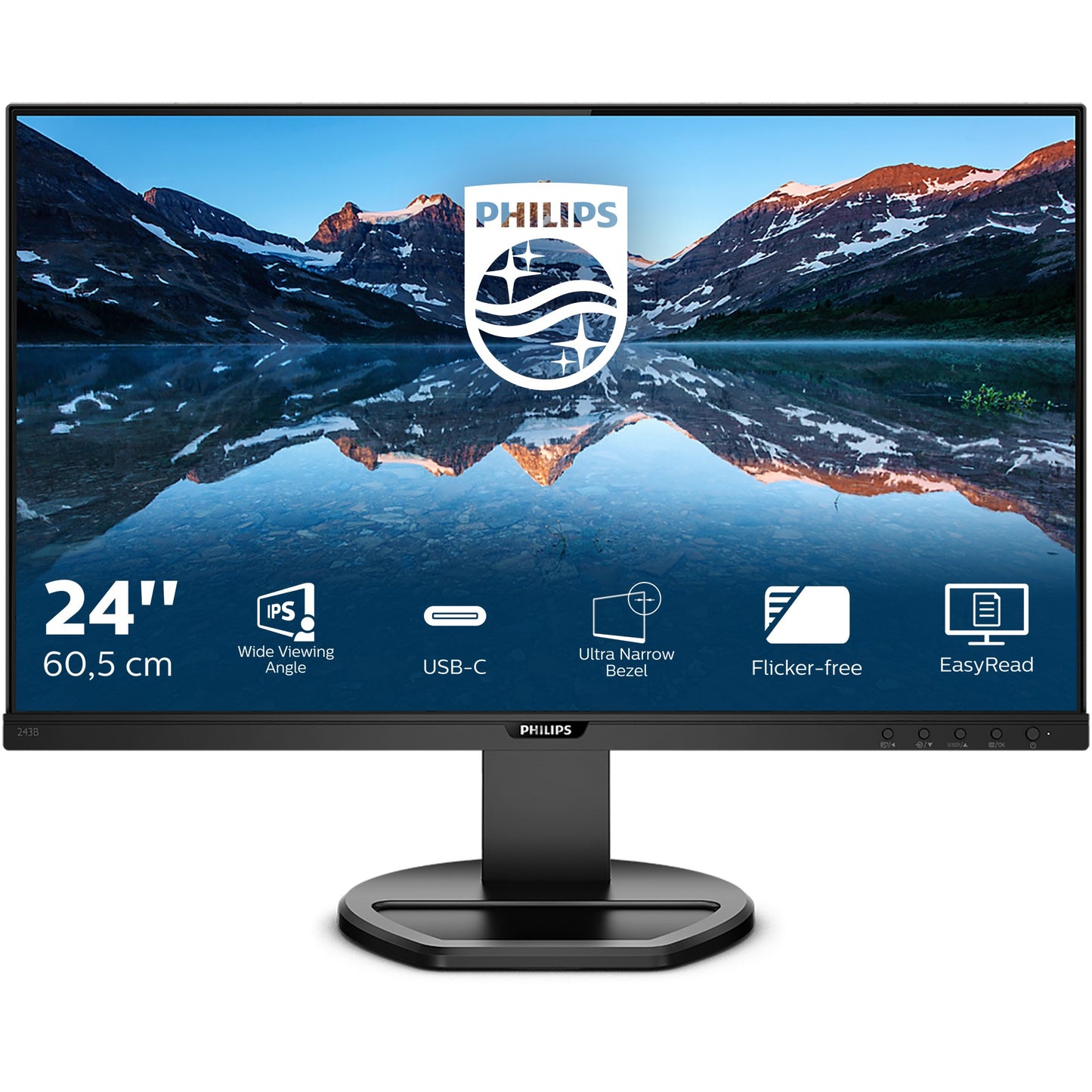 Philips 60.5cm (23.8") 243B9 16:09 HDMI+DP+USB-C IPS