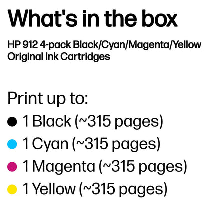 HP Tinte 912 6ZC74AE Multipack (BK/C/M/Y)