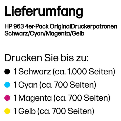 HP Tinte 963 6ZC70AE Multipack (BK/C/M/Y)