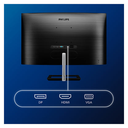 81,3cm/32'' (1920x1080) Philips E-line 322E1C Curved 16:9 4ms HDMI VGA DisplayPort VESA Full HD Black Silver