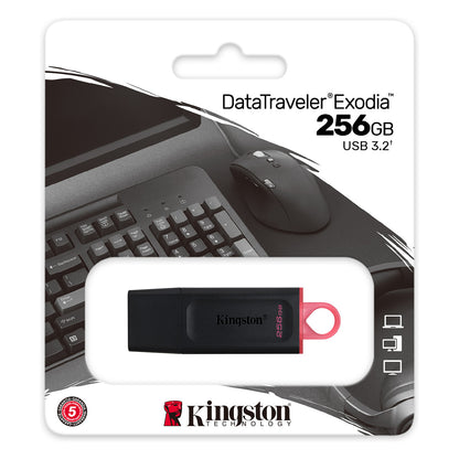 STICK 256GB USB 3.2 Kingston DataTraveler Exodia black/pink