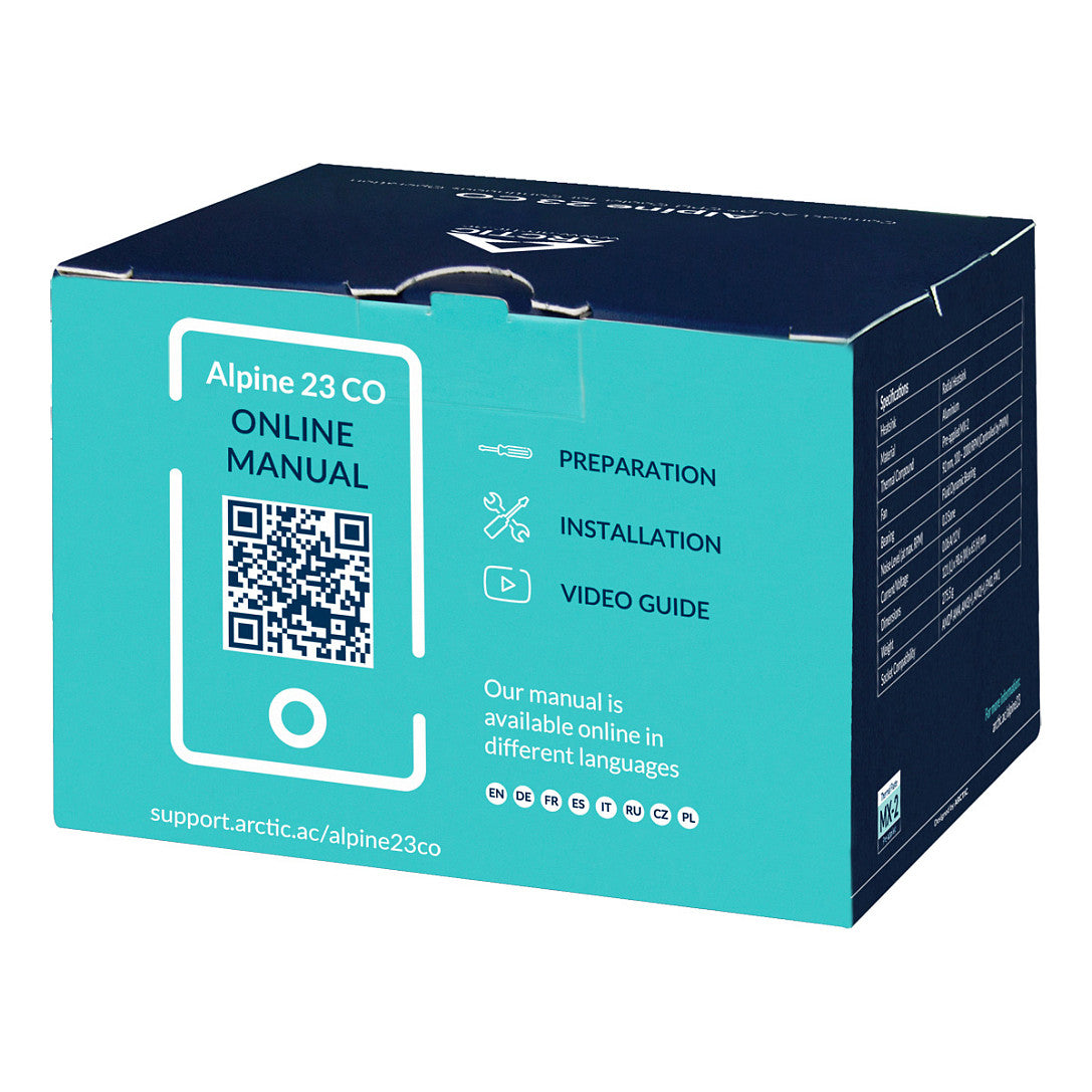 K Cooler AMD Arctic Alpine 23 CO 24/7 |AM4, AM5