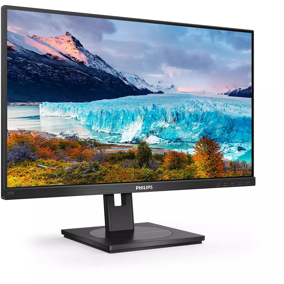 68,6cm/27'' (1920x1080) Philips S-line 272S1AE 16:9 4ms HDMI DVI-D VGA DisplayPort VESA Pivot Lautsprecher Full HD Schwarz