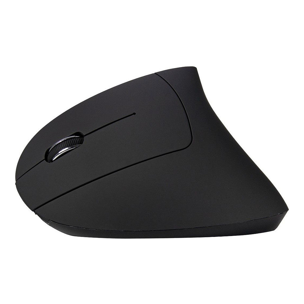 Inter-Tech AC KM-206L Maus Vertikal, ergonomisch für Linkshänder, 6 Tasten, Wireless