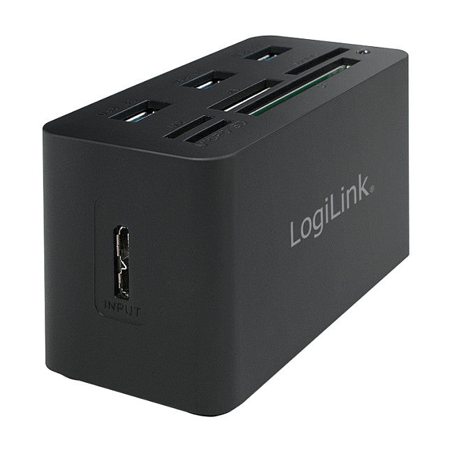 LogiLink CR0042 USB 3.0 HUB 3-Port 3x USB 3.0; All-in-One Kartenleser