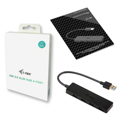USB3.0 HUB 4Port SuperSpeed passiv i-Tec Black