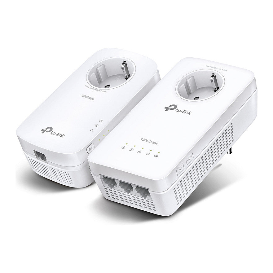 INTD TP-LINK Powerline TL-WPA8631P Kit AV1300-AC1200-Gigabit-WLAN-Powerline-KIT mit Steckdose