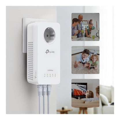 INTD TP-LINK Powerline TL-WPA8631P Kit AV1300-AC1200-Gigabit-WLAN-Powerline-KIT mit Steckdose