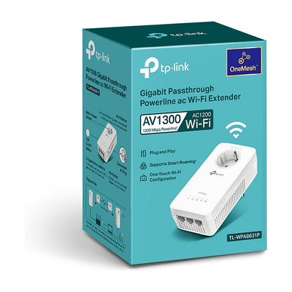 INTD TP-LINK Powerline WPA8631P AV1300-AC1200-Gigabit-WLAN-Powerline mit Steckdose