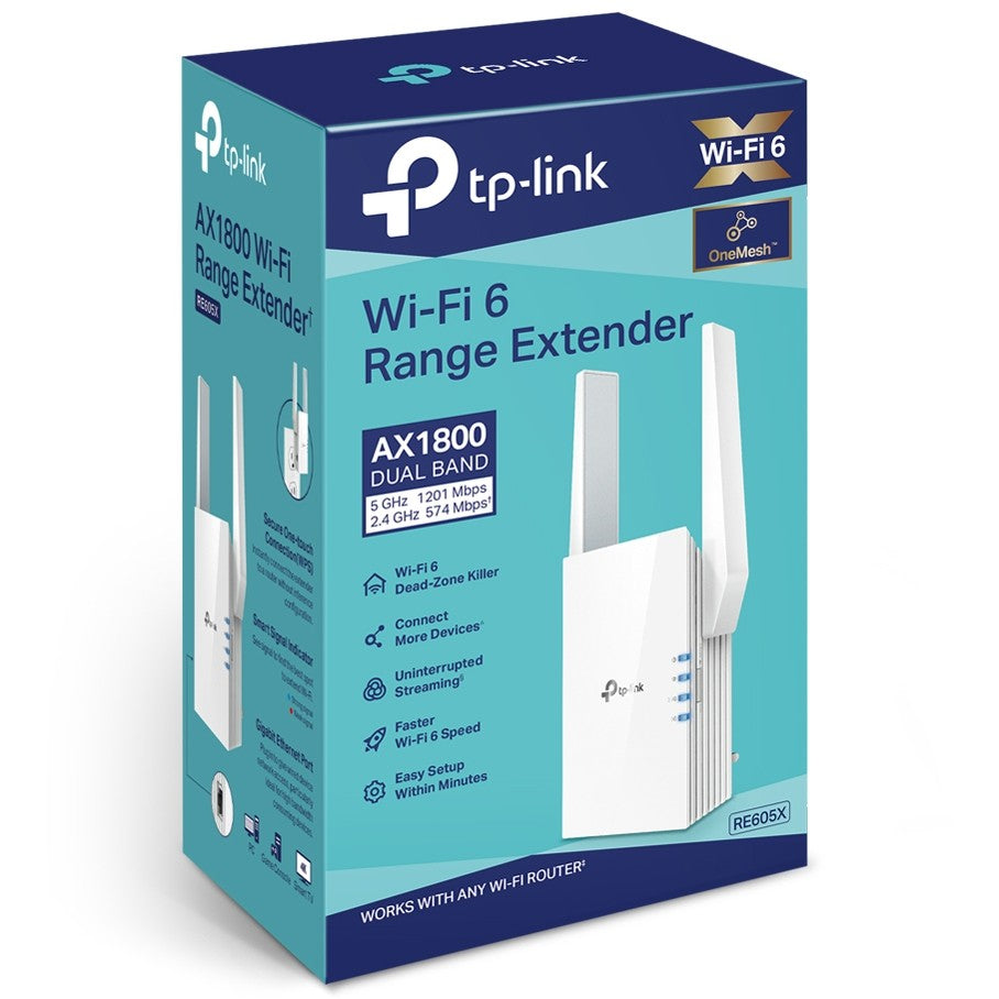 TP-Link Repeater RE605X - AX1800 Wi-Fi 6 Range Extender