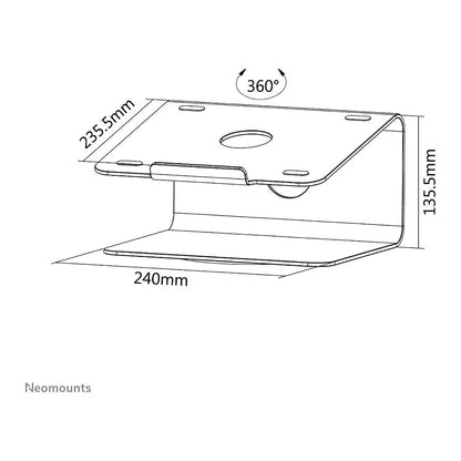 Neomounts Notebook-Ständer NSLS050 10"-15" 5KG Silver