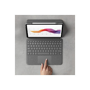 Logitech Slim Folio Bluetooth Tastatur und Schutzhülle gray - für für Apple 10.9" iPad Air (4. Generation)