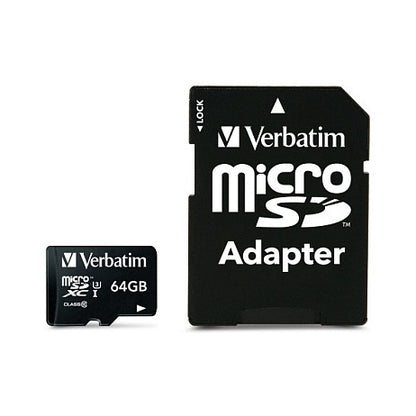 CARD 64GB Verbatim Pro MicroXC 90MB/s +Adapter