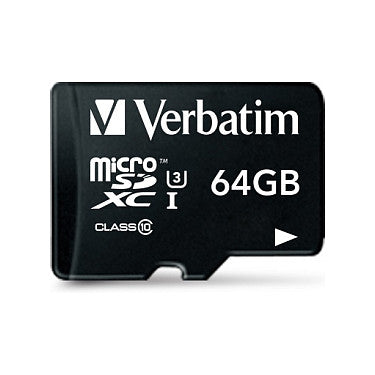 CARD 64GB Verbatim Pro MicroXC 90MB/s +Adapter